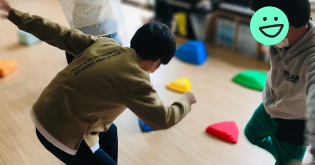 放デイさん向け！！バランスストーン鬼ごっこ♪